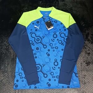 Puma Individual Cup Football Slim Fit Quarter Zip Training Shirt Men's Size XL